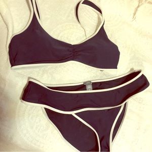 Aerie bikini size medium navy blue